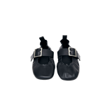 ALOHAS Sarea Black Leather Ballet Flats