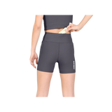 SAYSKY Women’s Combat+ Rib 4-inch Short Tights in Grey