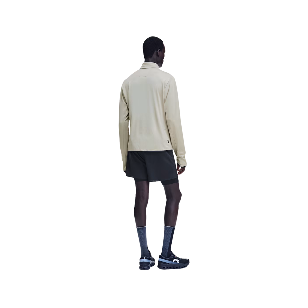 On Running Climate Shirt M in Brume with ThermaTec™ grid fleece and reflective details