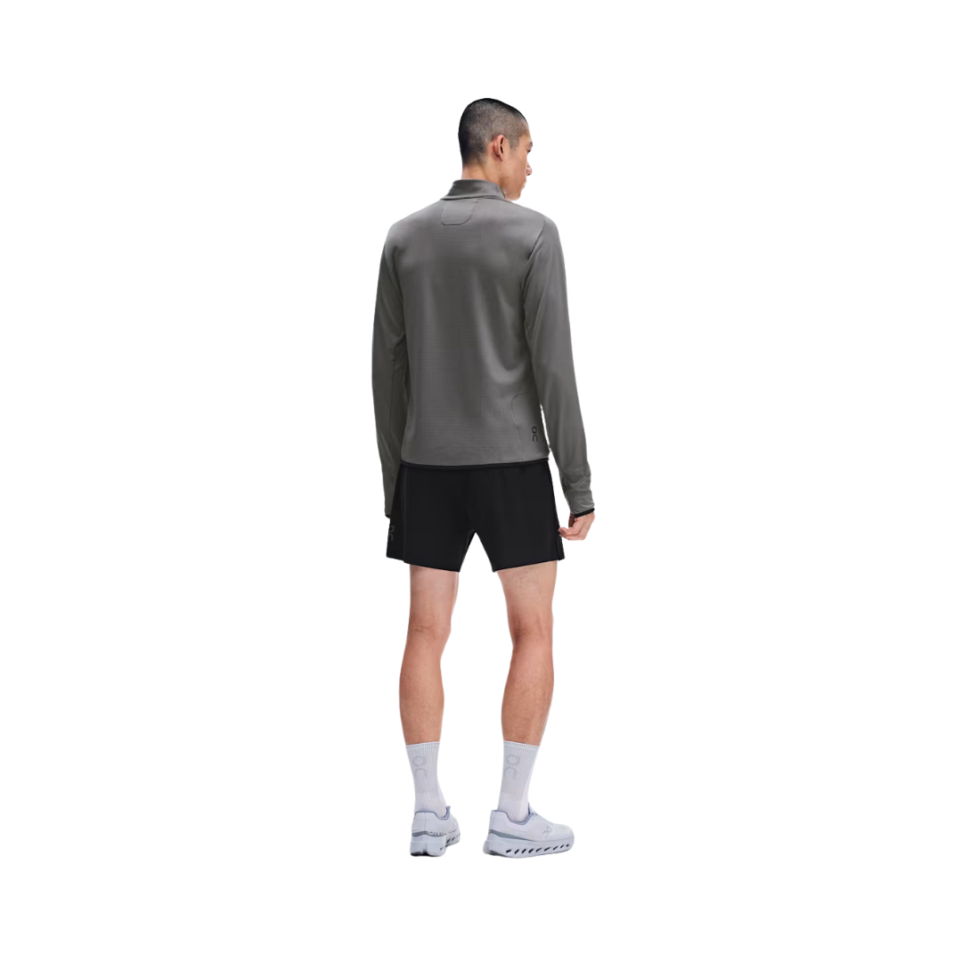 On Running Climate Shirt M in Ember with ThermaTec™ grid fleece and reflective details