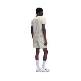 On Running M 7-inch Performance Shorts in Brume with inner brief and zipped back pocket
