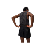 Optimistic Runners Layered Shorts AW26 in Black for running and training