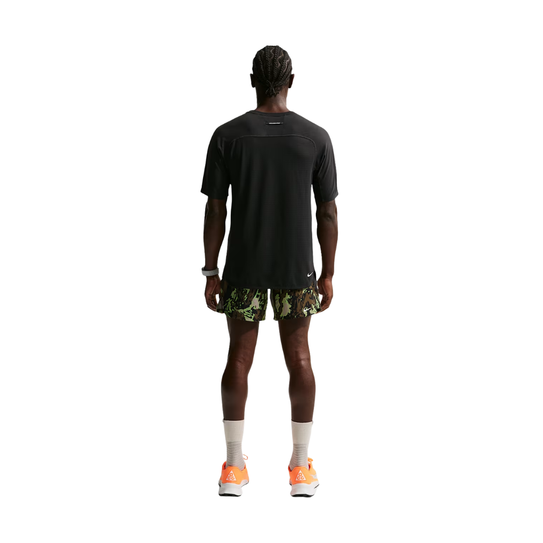 Nike M ACG Solar Chase trail running T-shirt in Black with breathable mesh panels
