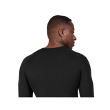 SAYSKY Mesh Base Layer Long Sleeve in Black with lightweight breathable mesh construction