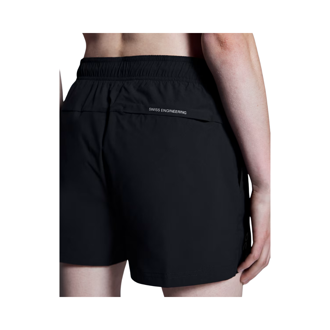 On Running W 3-inch Core Shorts in Black with inner brief and three pockets