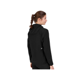 SAYSKY Clean Pace Flex Hooded Jacket in Black with adjustable hood and reflective details