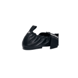 ALOHAS Sarea Black Leather Ballet Flats
