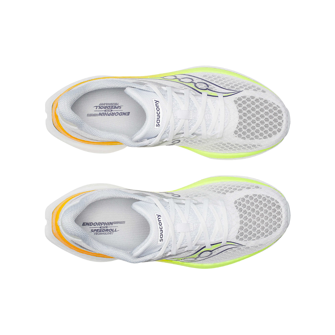 Saucony ENDORPHIN SPEED 5. M WHITE/CITRON running shoes – view 4