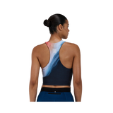 Bandit Stamina Crewneck Race Crop with Contrast Merrow Stitching