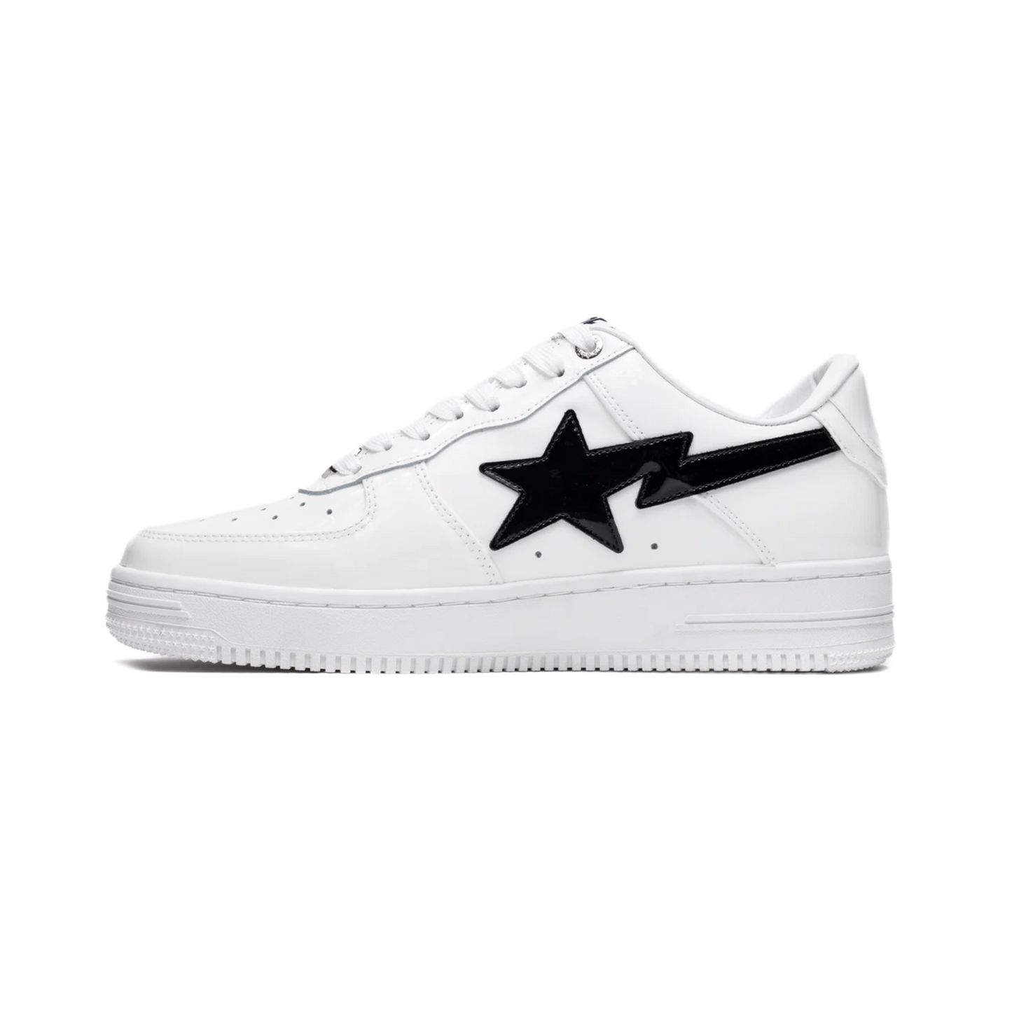 A Bathing Ape Bape Sta #2 White Patent