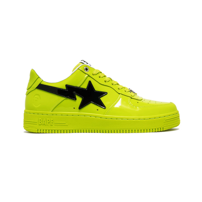 A Bathing Ape Bape Sta #2 Yellow Patent