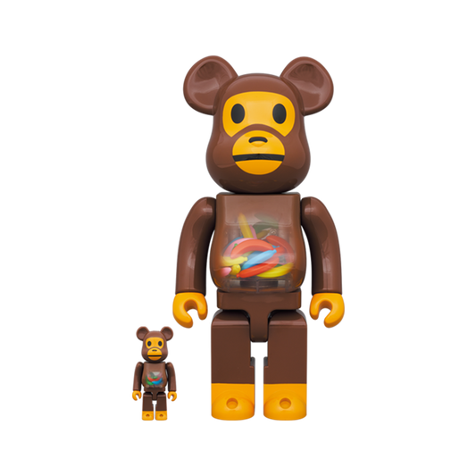 A BATHING APE ® Bearbrick Baby Milo Banana 100%