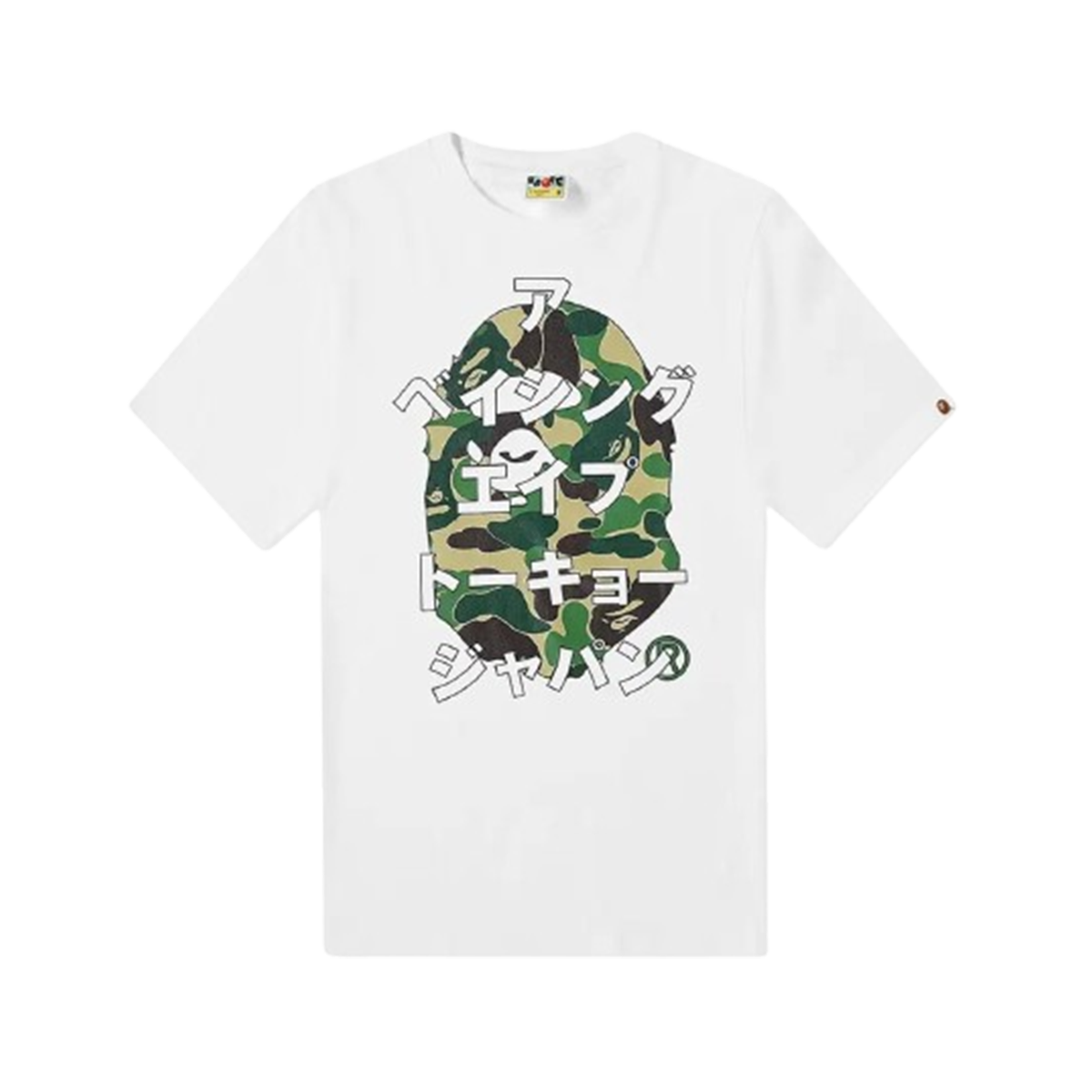 A Bathing Ape ABC Camo Japanese Letters Tee