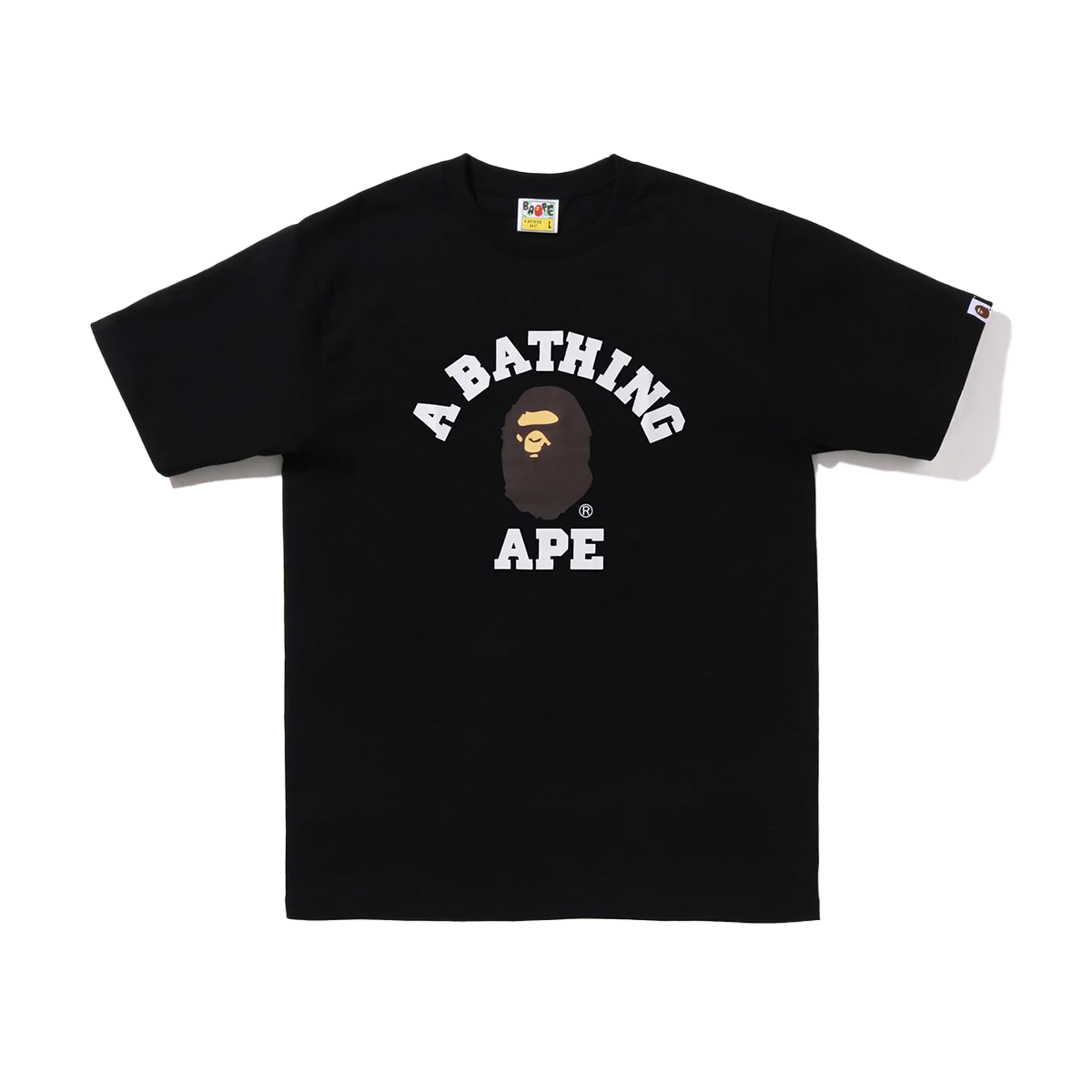 A Bathing Ape Bape Classic College Tee Black