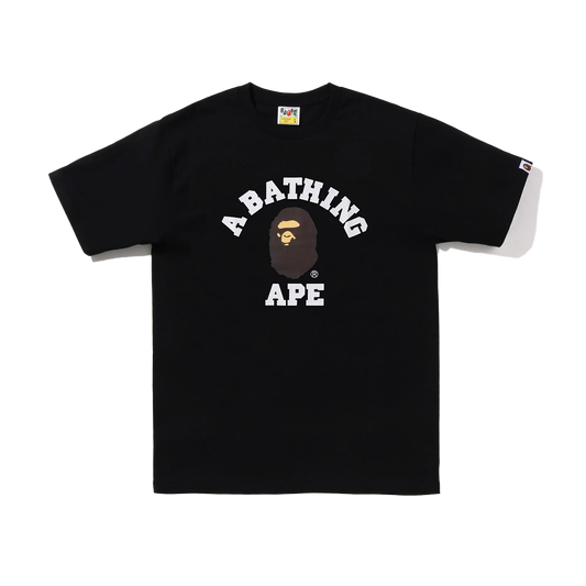 A Bathing Ape Bape Classic College Tee Black