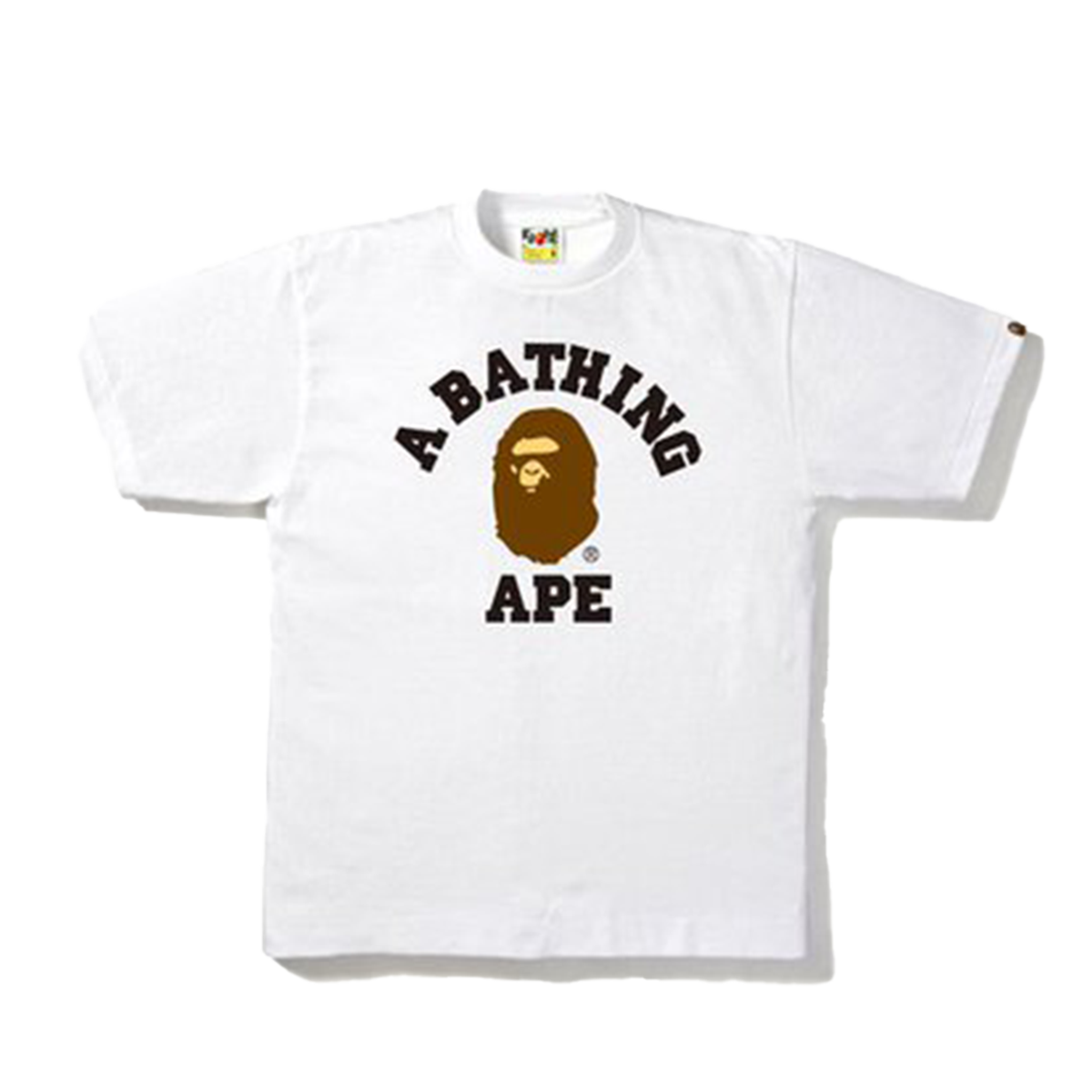 A Bathing Ape Bape Classic College Tee White