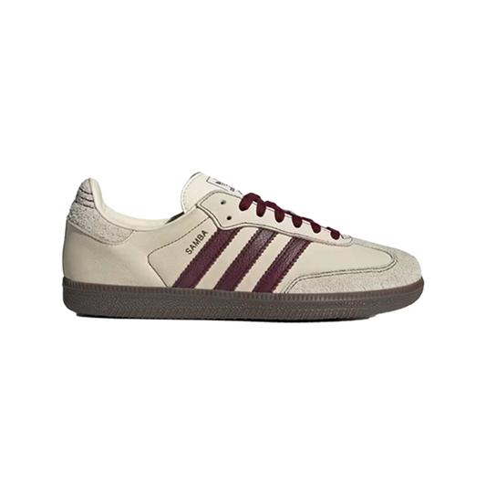 Adidas Samba OG Wonder White Maroon