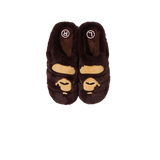 A Bathing Ape Ape Head Puffer Sandals Subu Brown
