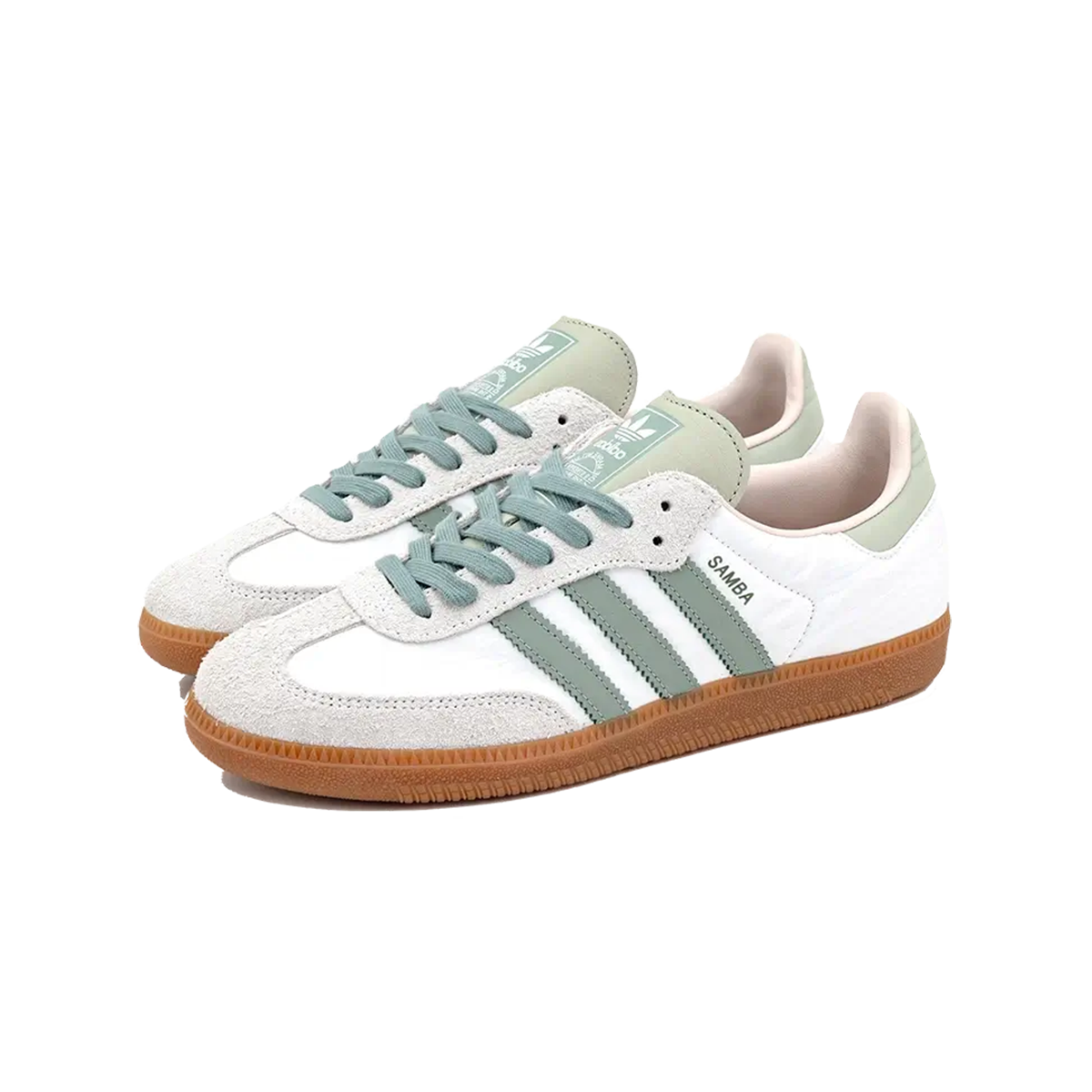 Adidas Samba OG Silver Green Putty Mauve