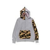 BAPE 1st Shark Camo Full Zip Hoodie (SS23) Grey