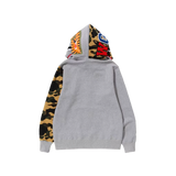 BAPE 1st Shark Camo Full Zip Hoodie (SS23) Grey