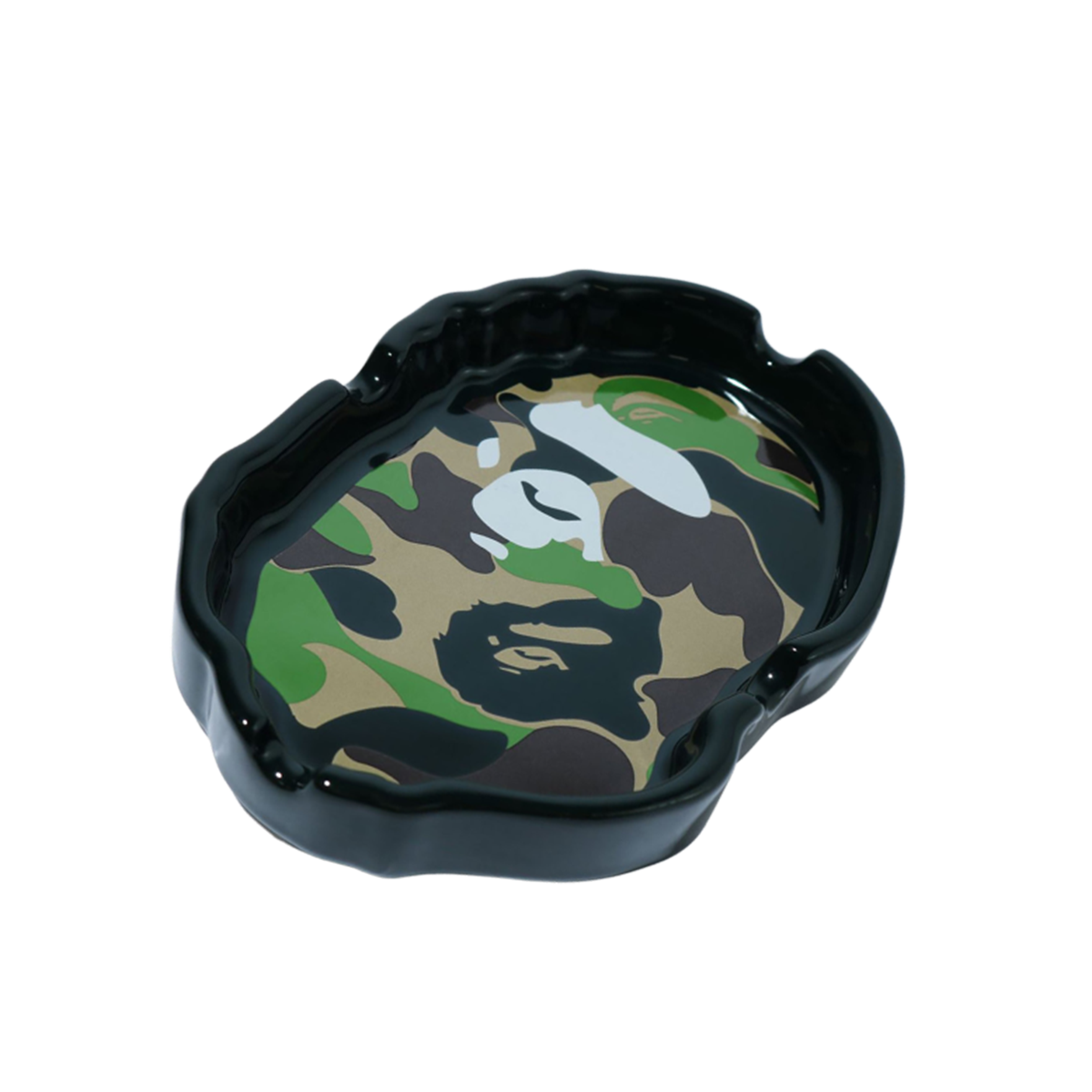 BAPE ABC Camo Ape Head Ashtray Green