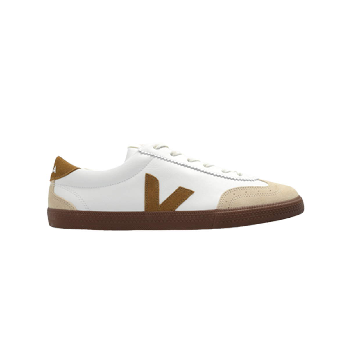 Veja Volley Leather White Tent Bark