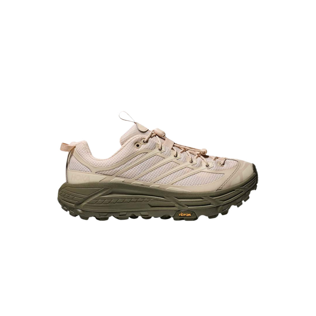 HOKA Mafate trail running shoes featuring a reinforced tongue and speed-lacing system