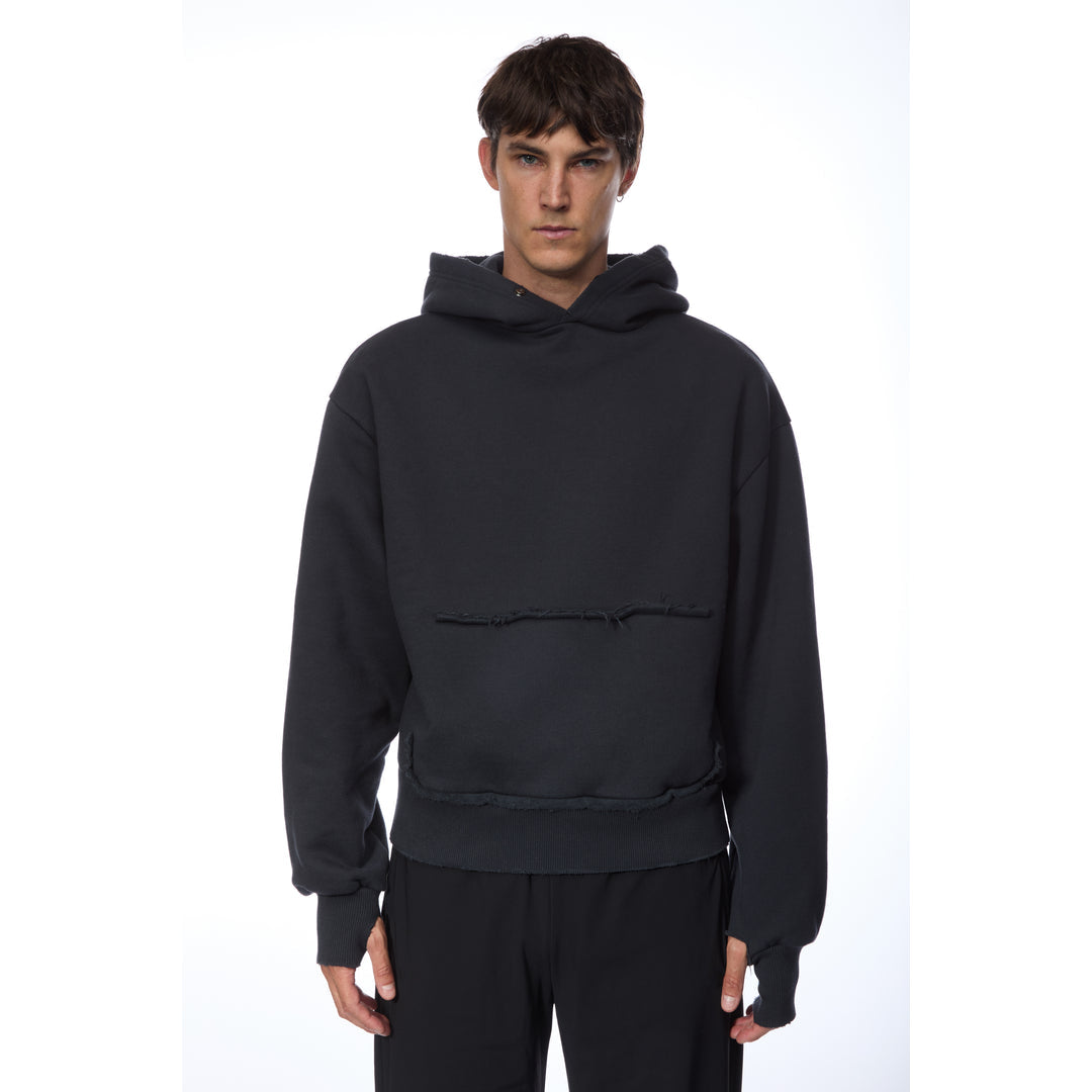 Ante Berlin Distressed Hoodie Washed Grey – image 4