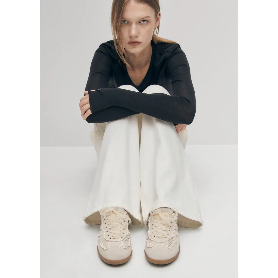 ALOHAS Tb.490 Crochet Cream Leather sneakers – view 7
