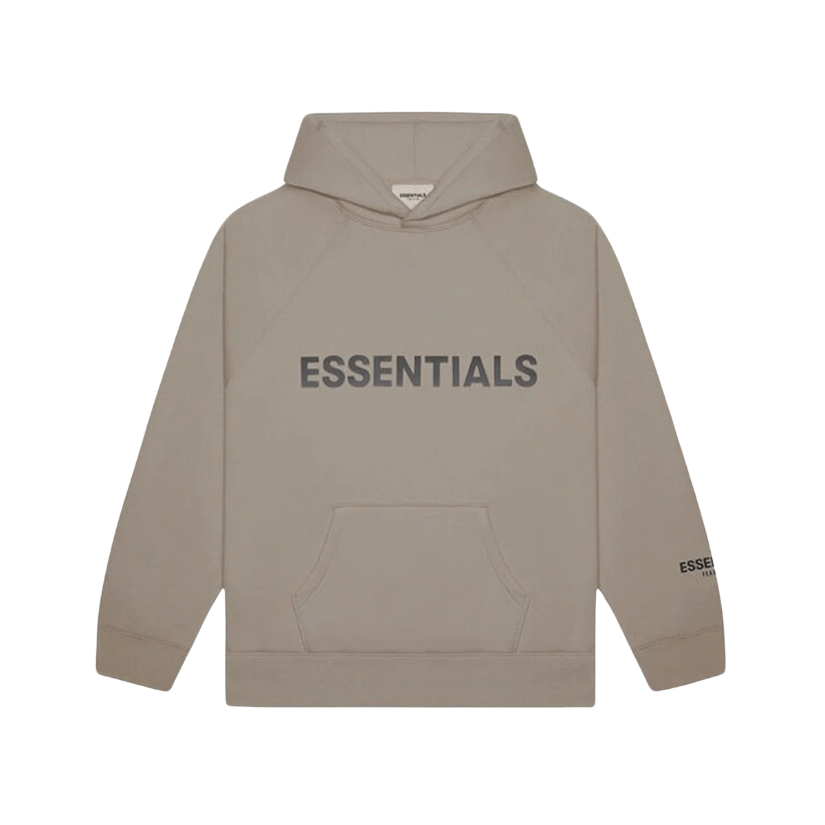 Fear of God Essentials Pullover Hoodie Applique Logo Taupe