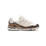 ASICS Gel-NYC Cream Brown – women's lifestyle sneakers, cream and brown colorway, Gel cushioning technology, breathable mesh and suede upper, urban casual shoes