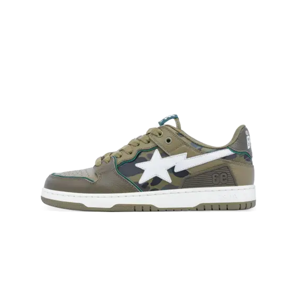 A Bathing Ape Sk8 Sta Olive Drab Green Camo