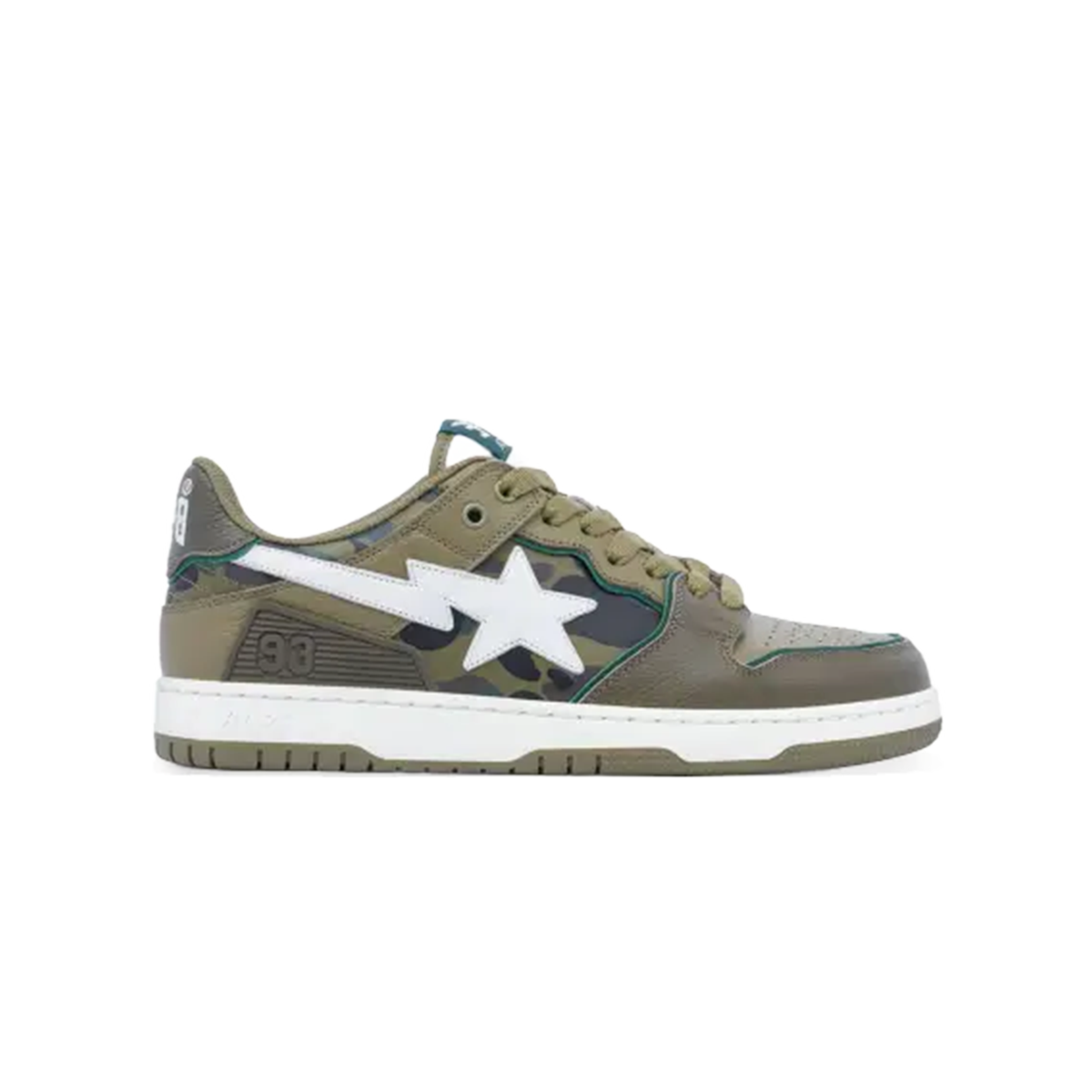 A Bathing Ape Sk8 Sta Olive Drab Green Camo