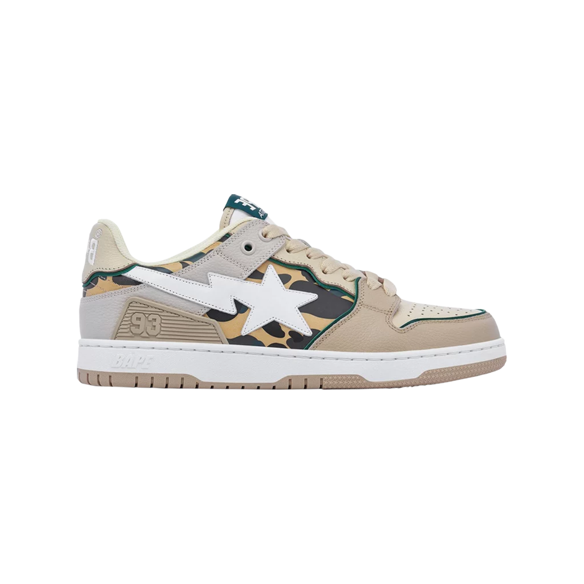 A Bathing Ape Sk8 Sta Beige Yellow Camo