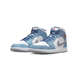 Air Jordan 1 Mid SE French Blue Light Steel