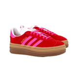 Adidas Gazelle Bold Collegiate Red Lucid Pink