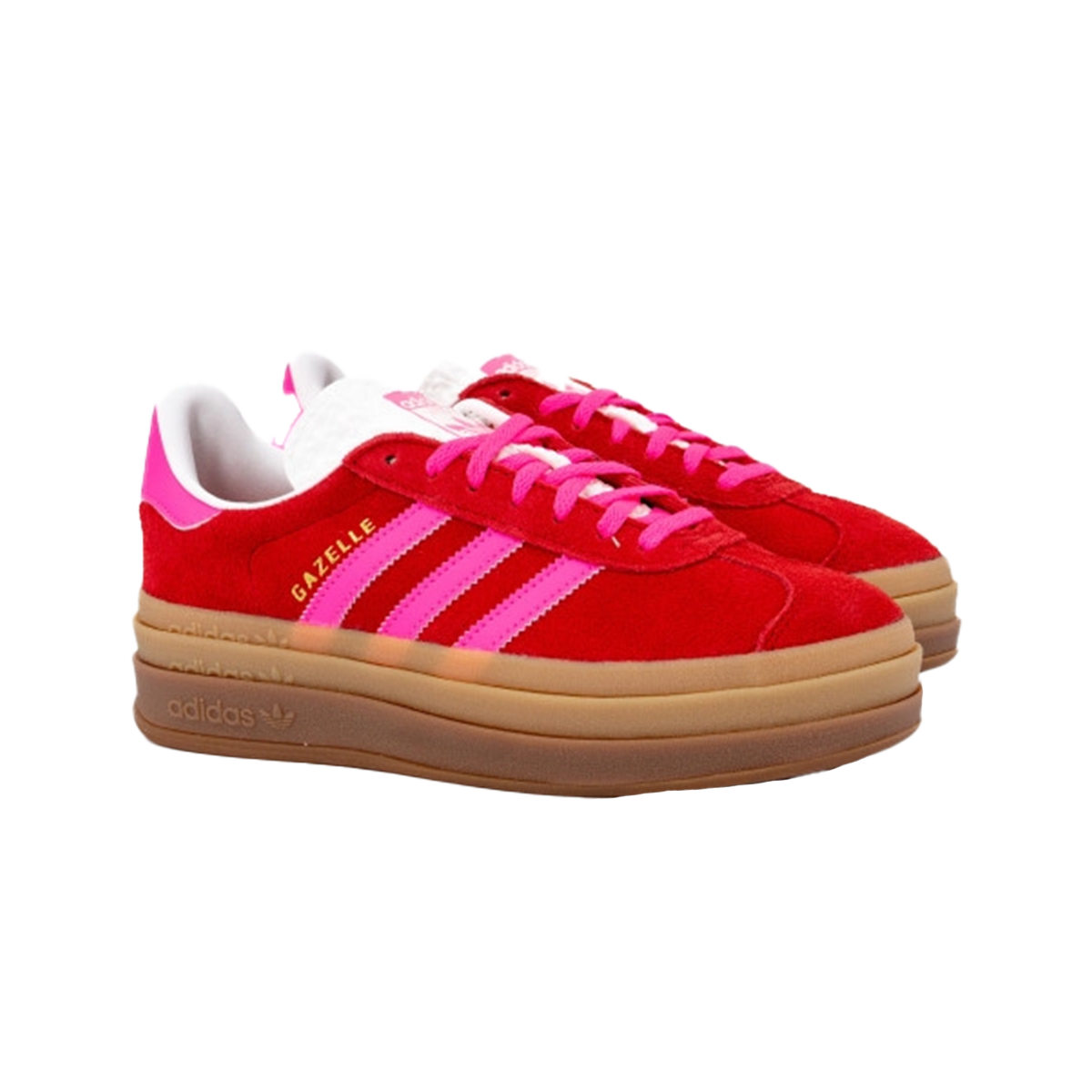 Adidas Gazelle Bold Collegiate Red Lucid Pink