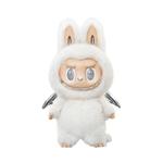 Pop Mart Labubu The Monster Zimomo Angel In Clouds Vinyl Doll – limited edition collectible designer toy, Labubu x Zimomo collaboration, detailed vinyl face doll with angelic theme