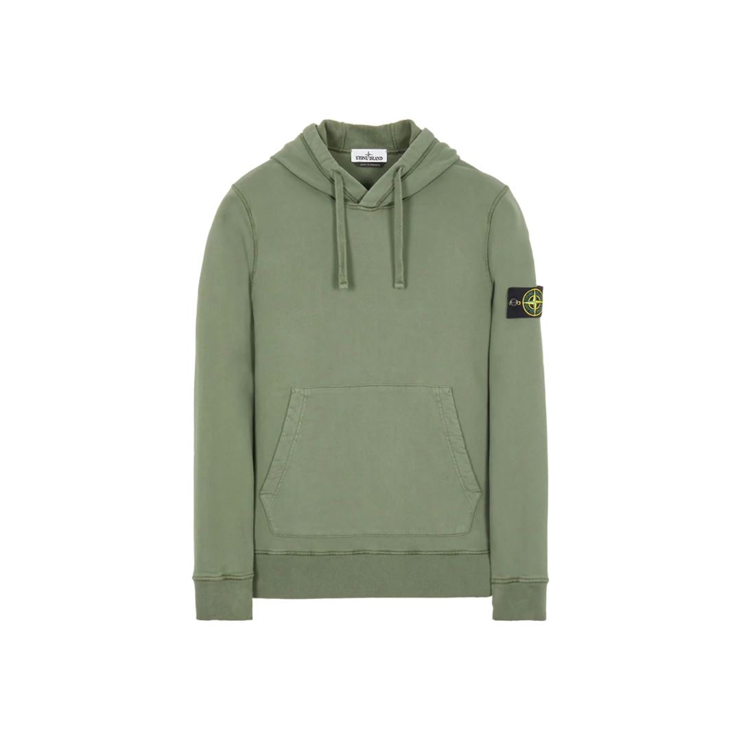 Stone Island Logo Patch Drawstring Hoodie