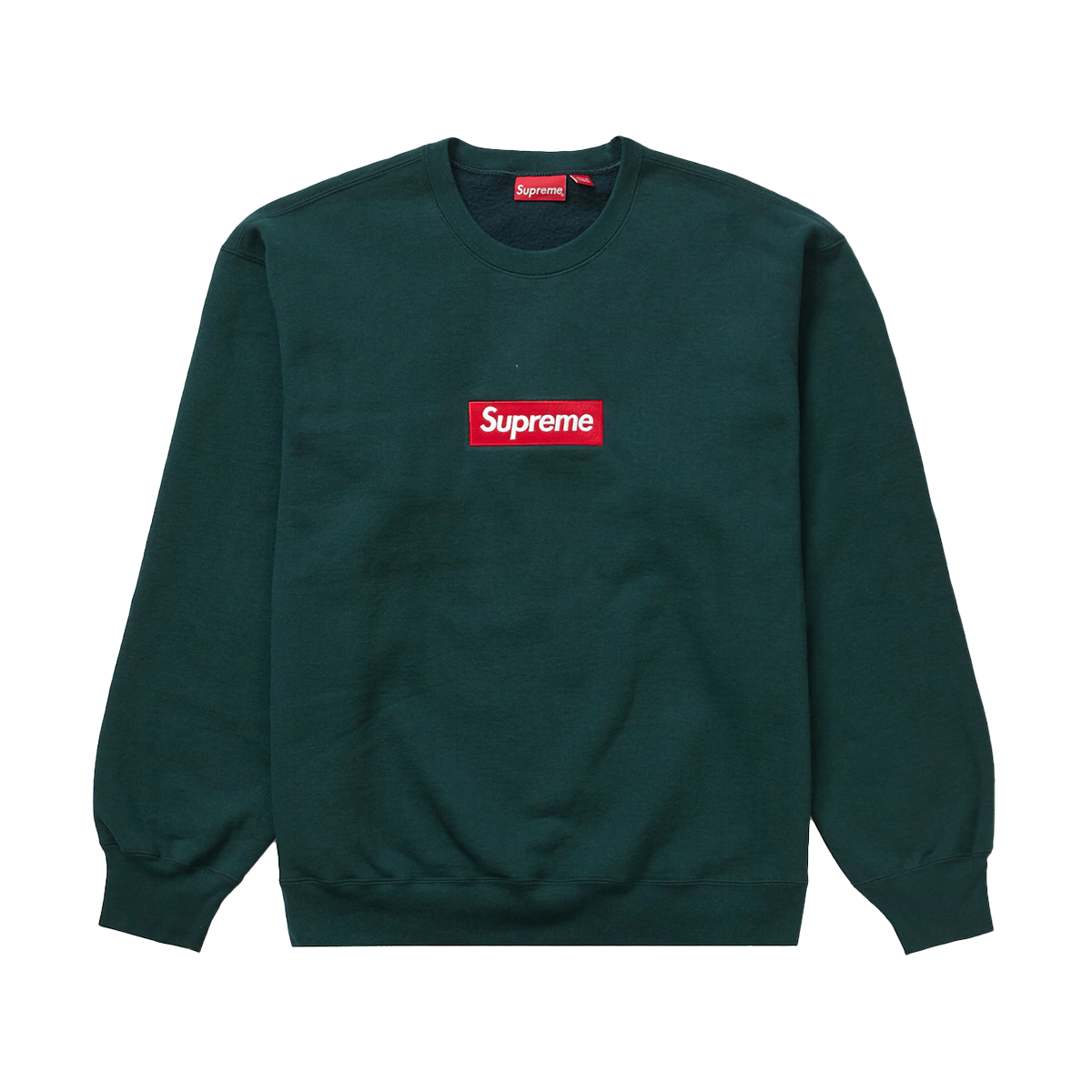 Supreme Box Logo Crewneck Dark Pine