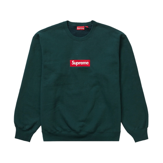 Supreme Box Logo Crewneck Dark Pine