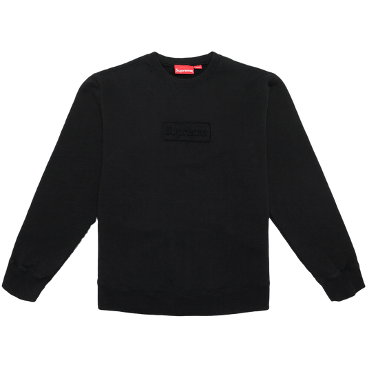 Supreme Cutout Logo Crewneck Black