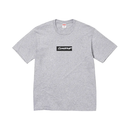 Supreme Futura Box Logo Tee Heather Grey