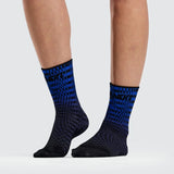 Bandit Lite Run Quarter Sock Bauhaus Blue – detail