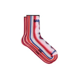 Bandit Lite Run Quarter Sock 2 Pack Melted Stripe Gradient