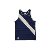 Tracksmith Women's Van Cortlandt Singlet in Navy and Ivory