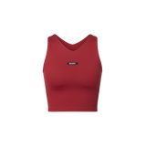 Bandit W Gridlock VNeck Crop Berry Berry