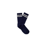 Tracksmith Merino Tube Sock Navy Ivory