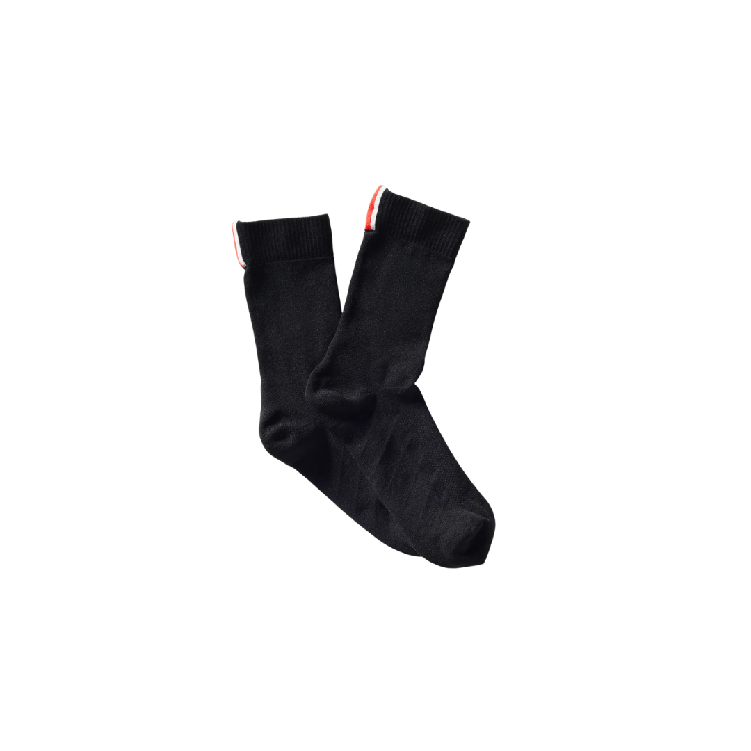 Tracksmith Speed Crew Running Socks in Black